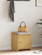 vidaXL L Пейка за антре SANDNES 45x40x50 cm масивна дървесина бор