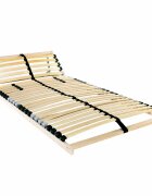 vidaXL Ламелна подматрачна рамка Кафяво 100 x 190 cm Солидно бук