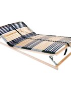 vidaXL Ламелна подматрачна рамка Кафяво 140 x 190 cm Солидно бук