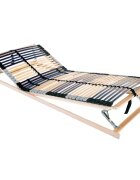 vidaXL Ламелна подматрачна рамка Кафяво 80 x 190 cm Солидно бук