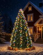 vidaXL Лампички за елха с 500 LED многоцветни 500 см закрито/открито