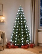 vidaXL Лампички за коледна елха 150 LED светодиода Студено бяло 150 cm