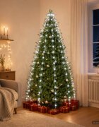 vidaXL Лампички за коледна елха 180 LED светодиода Студено бяло 180 cm