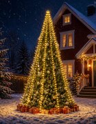 vidaXL Лампички за коледна елха 500 LED светодиода Топло бяло 500 cm