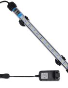 vidaXL LED аквариумна лампа 28 см бяла