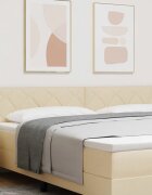 vidaXL LED глава Крем текстил