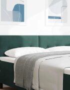 vidaXL LED глава с LED ленти Зелен 144 см Кадифе