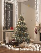 vidaXL LED клъстърен стринг с 3000 LED студено бяло PVC