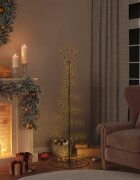 vidaXL LED коледна елха 100 светодиода топло бяло 150 см