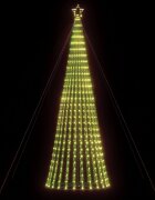 vidaXL LED коледна елха 1028 светодиода топло бяло 403 см
