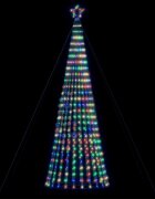vidaXL LED коледна елха 1028 светодиода Цветни 403 см