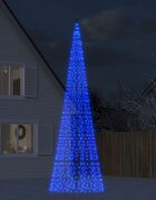 vidaXL LED коледна елха 1534 LED синьо 500 см