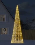 vidaXL LED коледна елха 1534 LED топло бяло 500 см