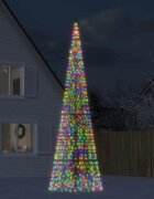 vidaXL LED коледна елха 1534 LED цветни 500 см