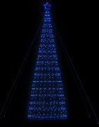 vidaXL LED коледна елха 1534 светодиода синьо 500 см