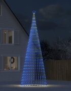vidaXL LED коледна елха 1544 LED синя 500 см