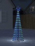vidaXL LED коледна елха 275 LED синя 180 см