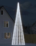 vidaXL LED коледна елха 3000 LED студено бяло 800 см