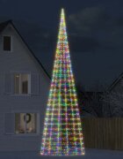 vidaXL LED коледна елха 3000 LED цветни 800 см