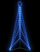 vidaXL LED коледна елха 363 светодиода синьо 182 см