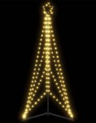 vidaXL LED коледна елха 363 светодиода топло бяло 182 см