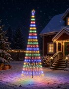 vidaXL LED Коледна Елха 400 см 450 LED светодиода Многоцветен Желязо