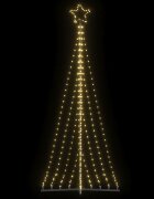 vidaXL LED коледна елха 447 светодиода топло бяло 250 см