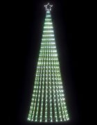 vidaXL LED коледна елха 475 светодиода студено бяло 247 см