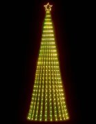 vidaXL LED коледна елха 475 светодиода топло бяло 247 см