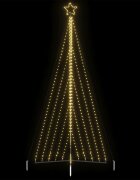 vidaXL LED коледна елха 570 светодиода топло бяло 399 см
