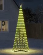 vidaXL LED коледна елха 688 LED топло бяло 300 см