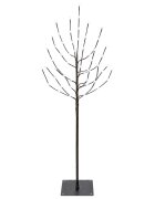 vidaXL LED Коледна Елха Черно 120 cm Стомана 100 LED светодиода
