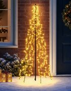 vidaXL LED Коледна Елха EKENAS 165 см 540 LED светодиода Топло бяло