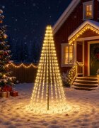 vidaXL LED Коледна Елха EKENAS 235 см 500 LED светодиода Топло бяло