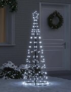 vidaXL LED Коледна Елха EKENAS 250 см 390 LED светодиода Студено бяло