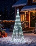 vidaXL LED Коледна Елха EKENAS 250 см 475 LED светодиода Студено бяло