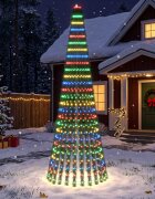 vidaXL LED Коледна Елха EKENAS 270 см 648 LED светодиода Многоцветен