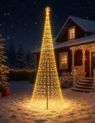vidaXL LED Коледна Елха EKENAS 400 см 450 LED светодиода Топло бяло