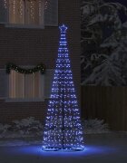 vidaXL LED Коледна Елха EKENAS 400 см 800 LED светодиода Синьо Стомана