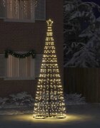vidaXL LED Коледна Елха EKENAS 400 см 800 LED светодиода Топло бяло