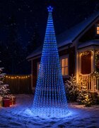 vidaXL LED Коледна Елха EKENAS 500 см 1524 LED светодиода Синьо