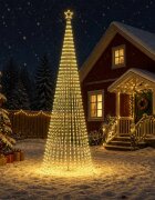vidaXL LED Коледна Елха EKENAS 500 см 1524 LED светодиода Топло бяло