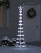 vidaXL LED Коледна Елха Хладно бяло 190 cm Метал
