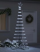 vidaXL LED Коледна Елха Хладно бяло 250 cm Метал