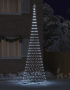 vidaXL LED Коледна Елха Хладно бяло 500 cm Метал
