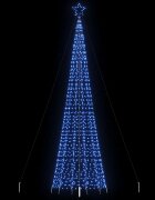 vidaXL LED коледна елха с шипове 1534 светодиода синьо 500 см