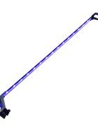 vidaXL LED лампа за аквариум със скоби 115-130 см синьо и бяло