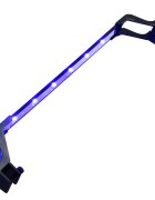 vidaXL LED лампа за аквариум със скоби 55-70 см синьо и бяло