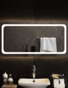 vidaXL LED огледало за баня 100x50 см