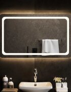 vidaXL LED огледало за баня 100x60 см